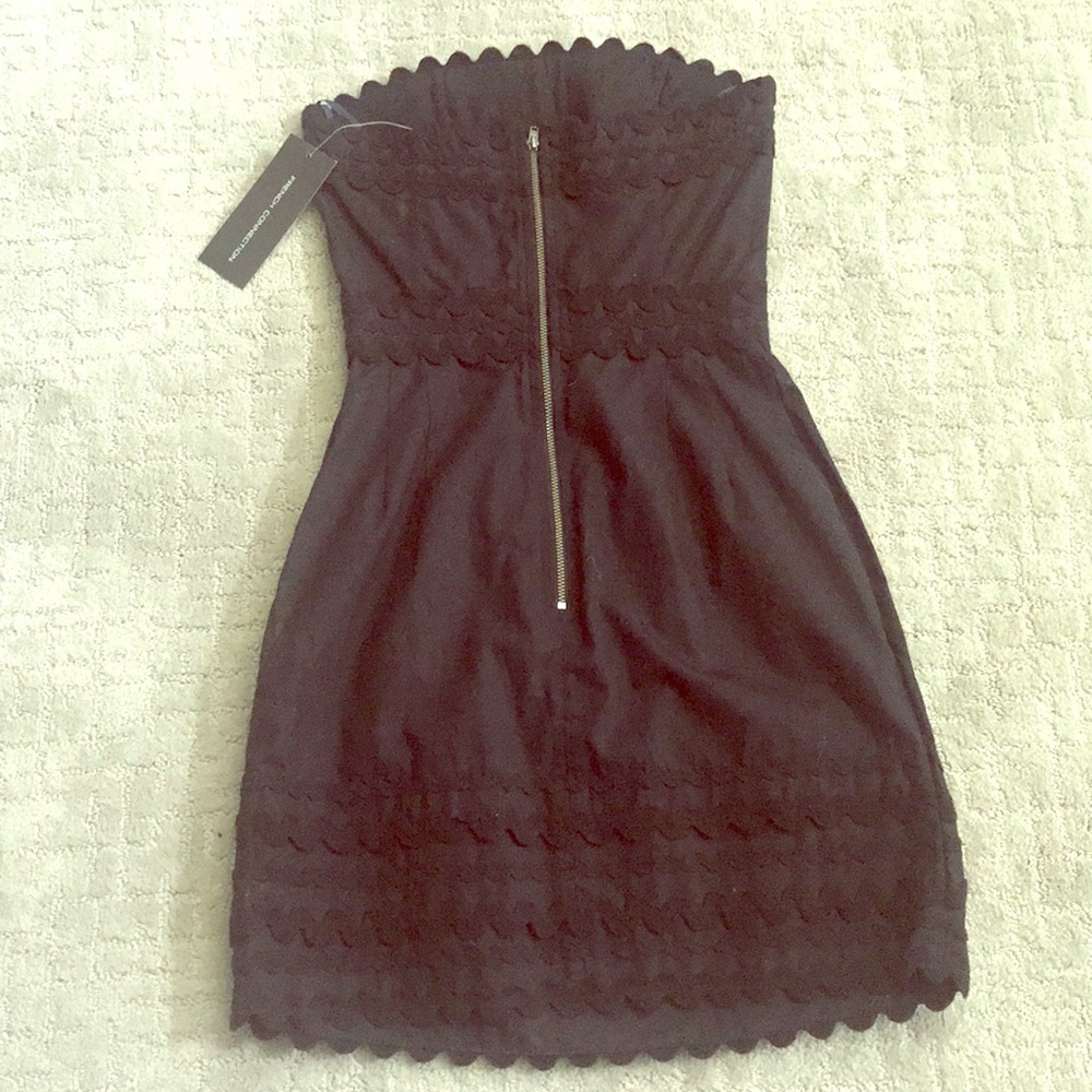 French connection strapless dress!